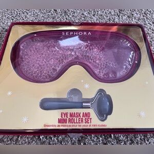 New in Box Sephora Eye Mask and mini roller set